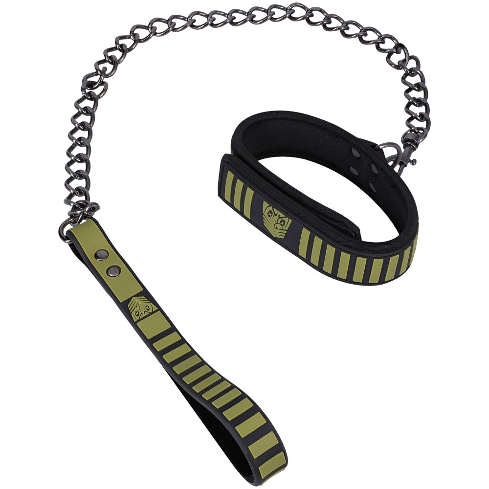 Doc Johnson Fort Troff Tactical Restraint Collar & Leash | The Love Boulevard