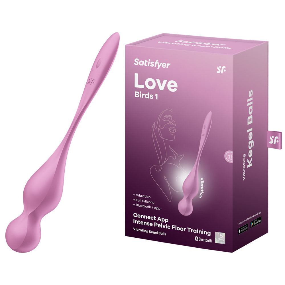 Satisfyer Love Birds 1 app-controlled vibrating kegel trainer in pink