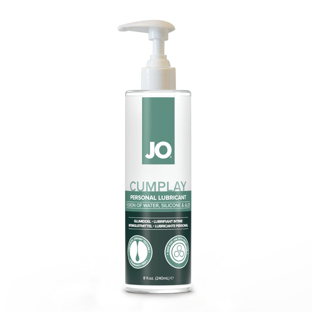 JO Cumplay creamy white hybrid lubricant 240ml pump bottle