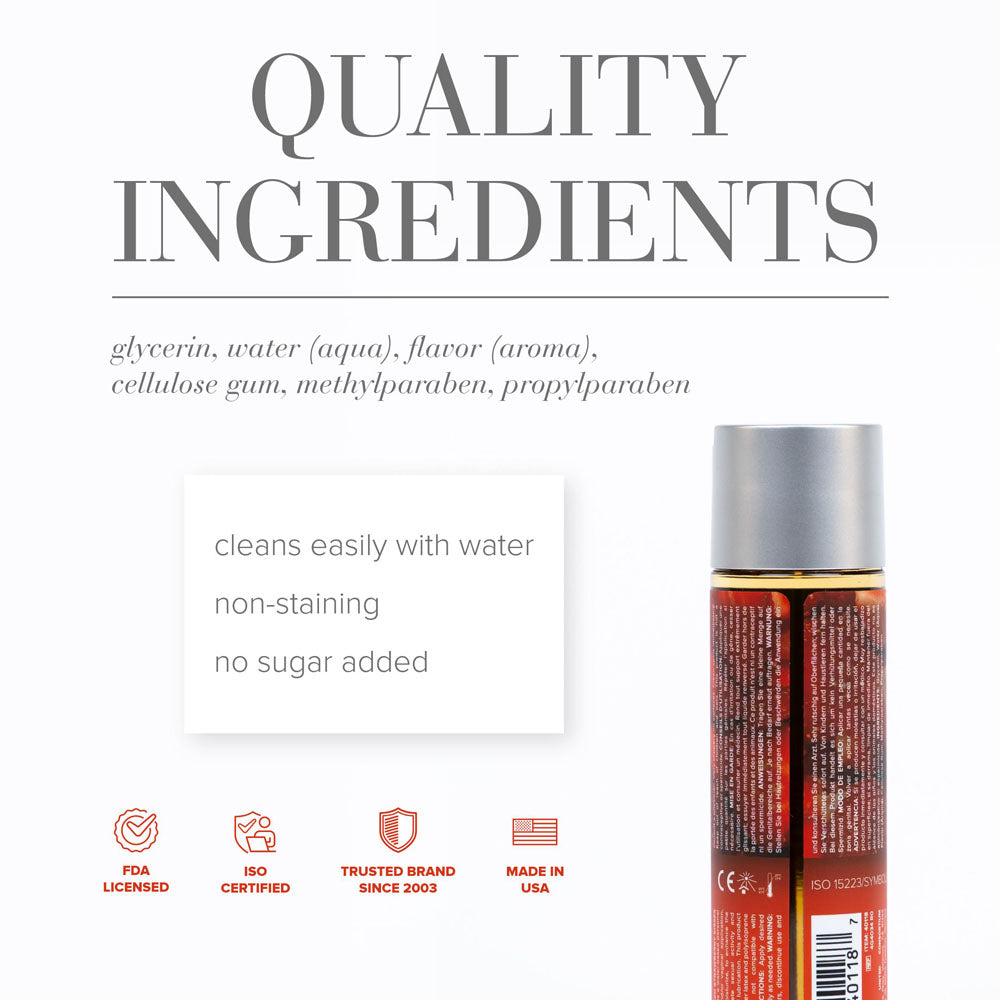 JO H2O Strawberry Kisses strawberry-flavoured water-based lubricant 120ml bottle