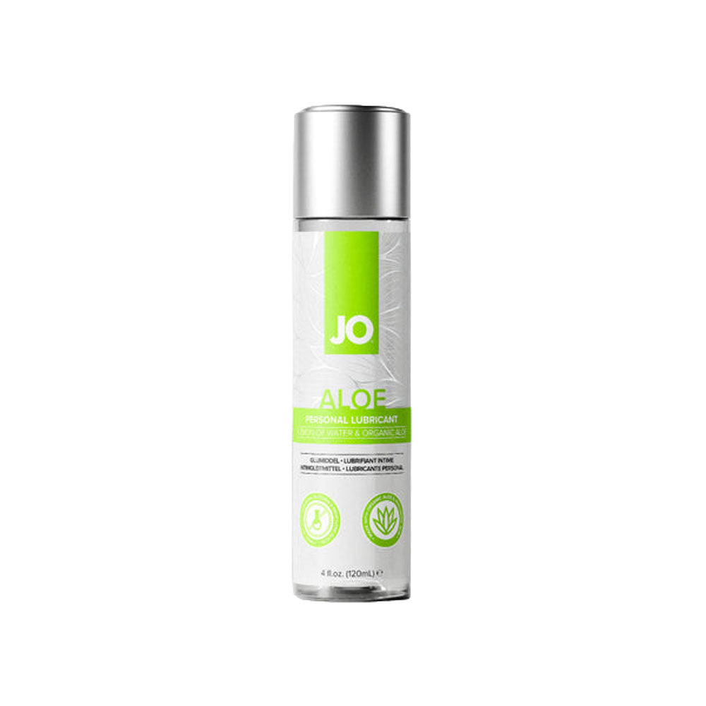JO Aloe water-based lubricant with organic aloe and hyaluronic acid, 120ml