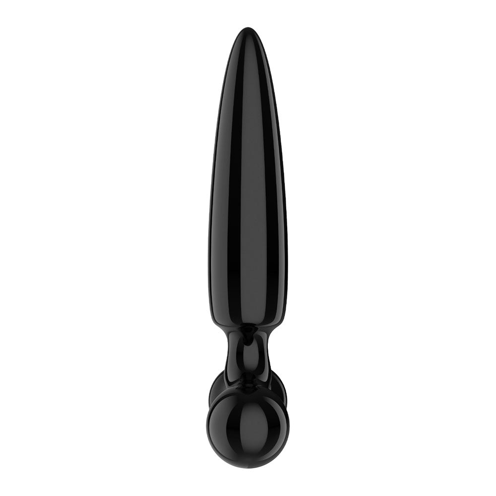 Satisfyer Triple Crystal 1 Black three-ended glass design alternate profile