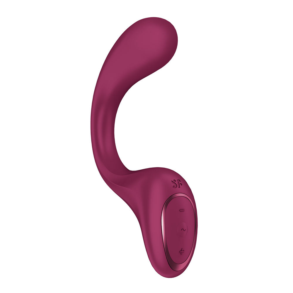 Satisfyer G for Goddess 2 rechargeable rabbit vibrator with flexible shaft and broad outer arm