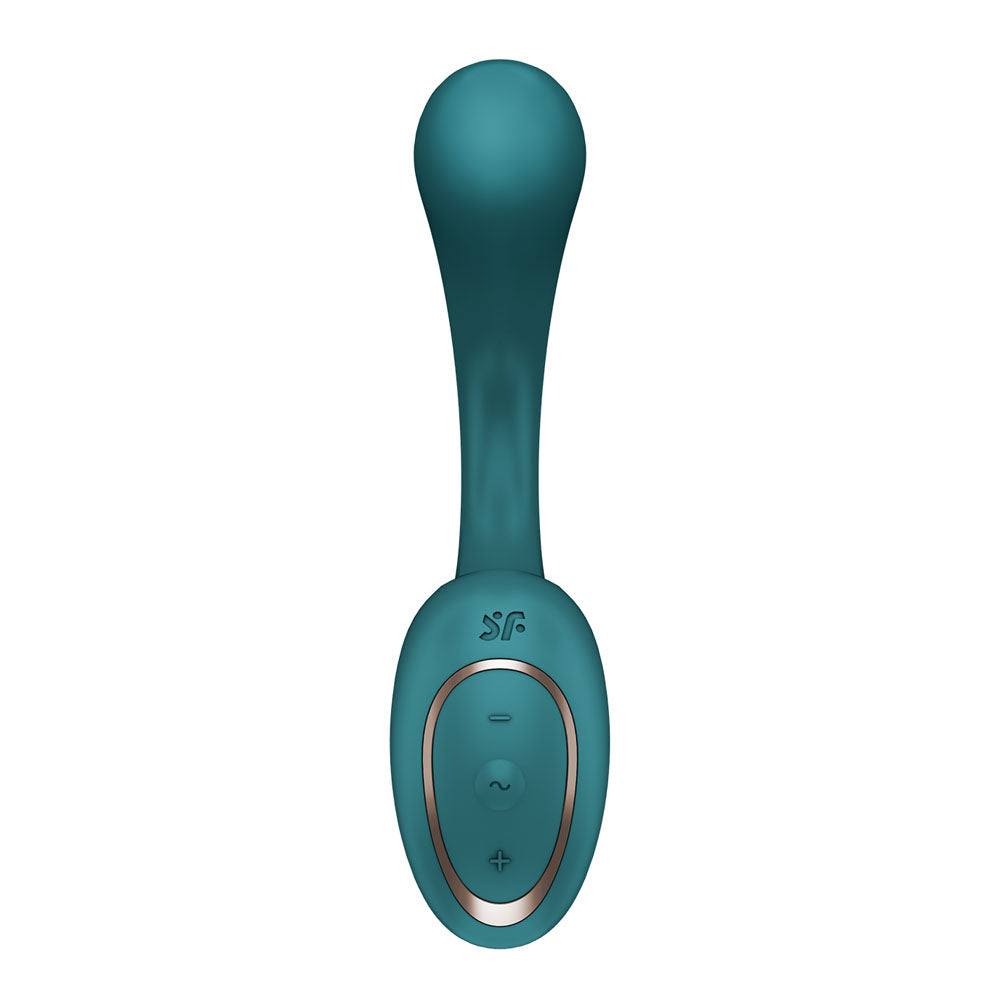 Satisfyer G for Goddess 2 rechargeable rabbit vibrator with flexible shaft and broad outer arm