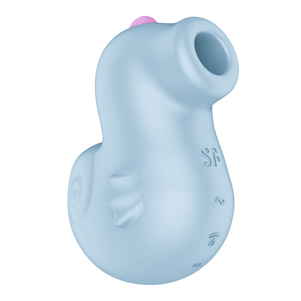 Satisfyer Sea Pony air pulse stimulator in baby blue