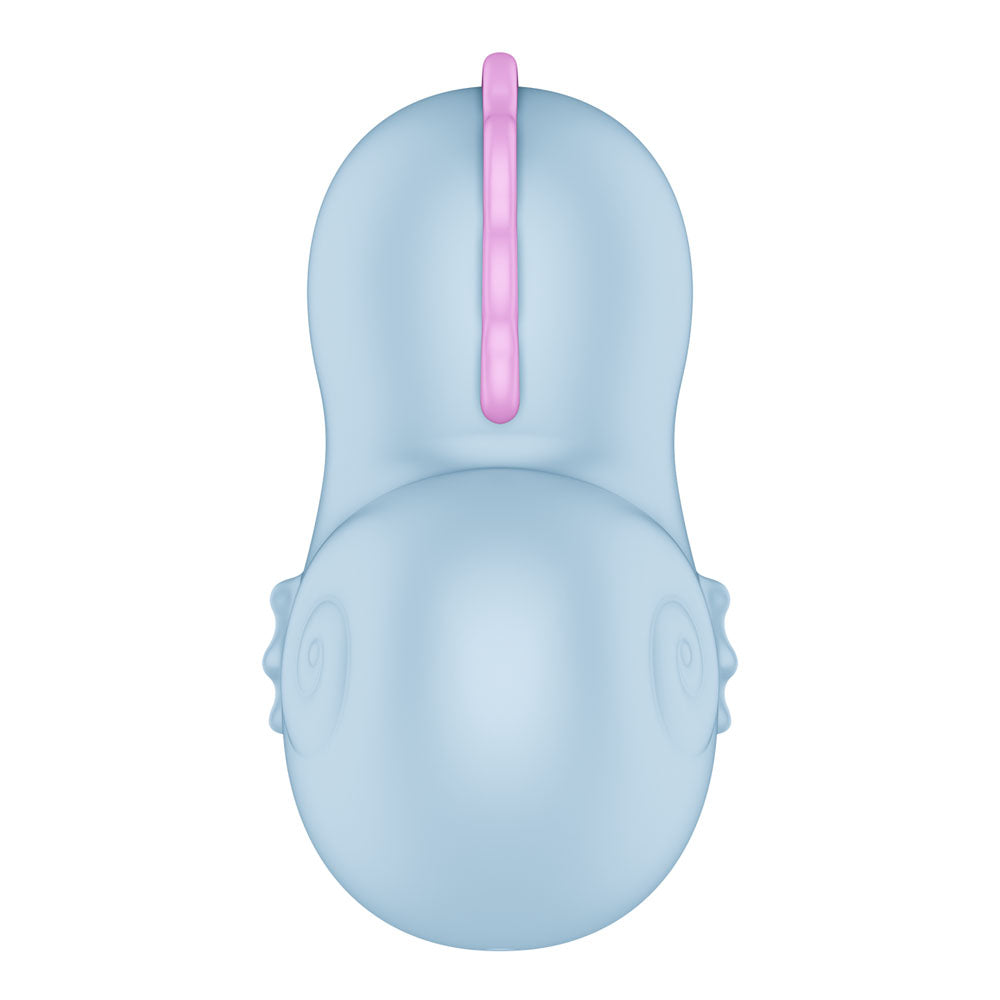 Satisfyer Sea Pony air pulse stimulator in baby blue