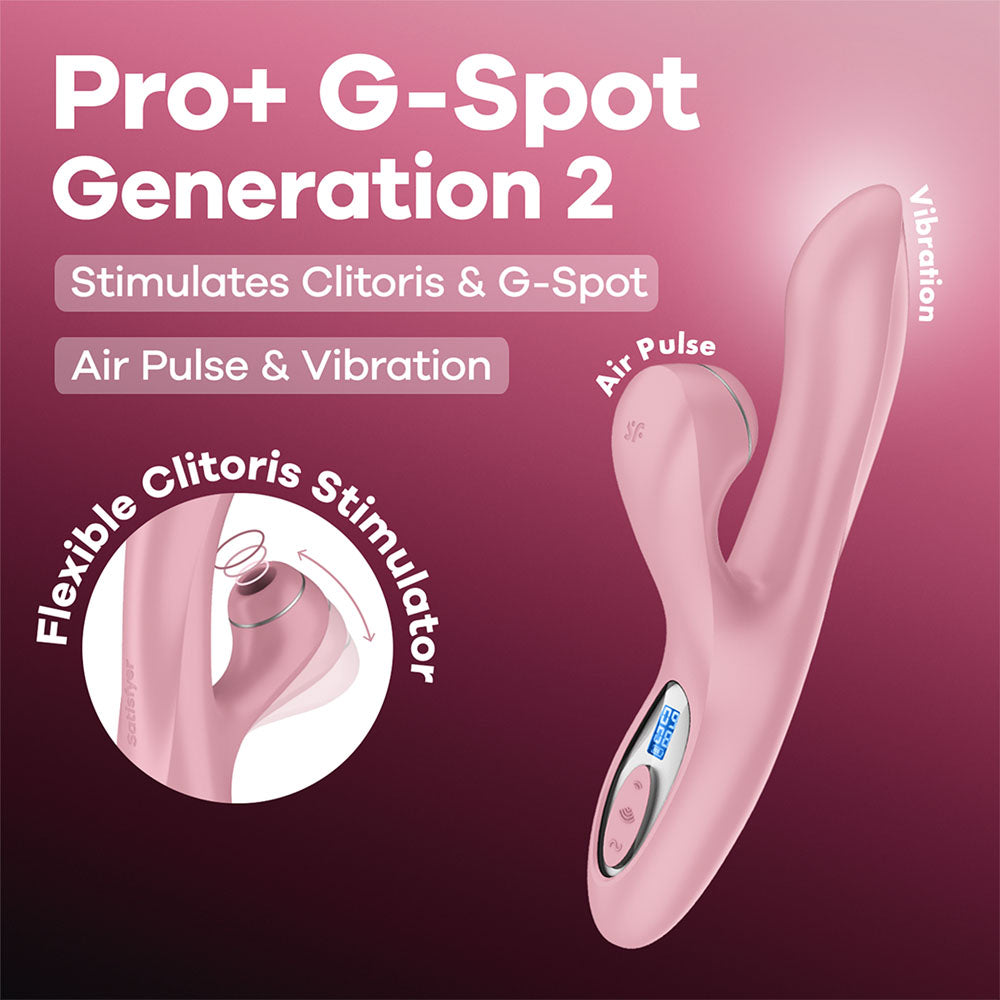 Satisfyer Pro+ G-Spot Generation 2 rose pink rabbit vibrator