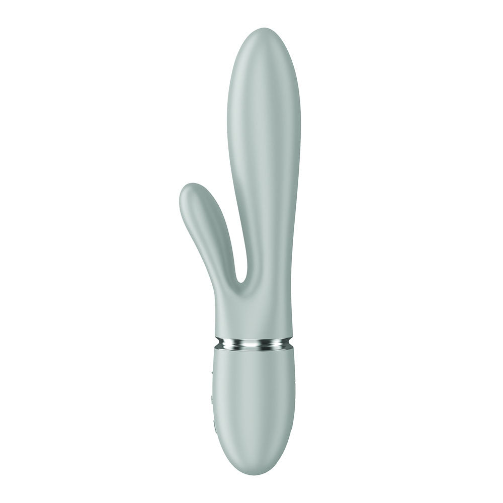 Satisfyer Pearl Bunny 2 silicone rabbit vibrator with rotating pearls and an external arm