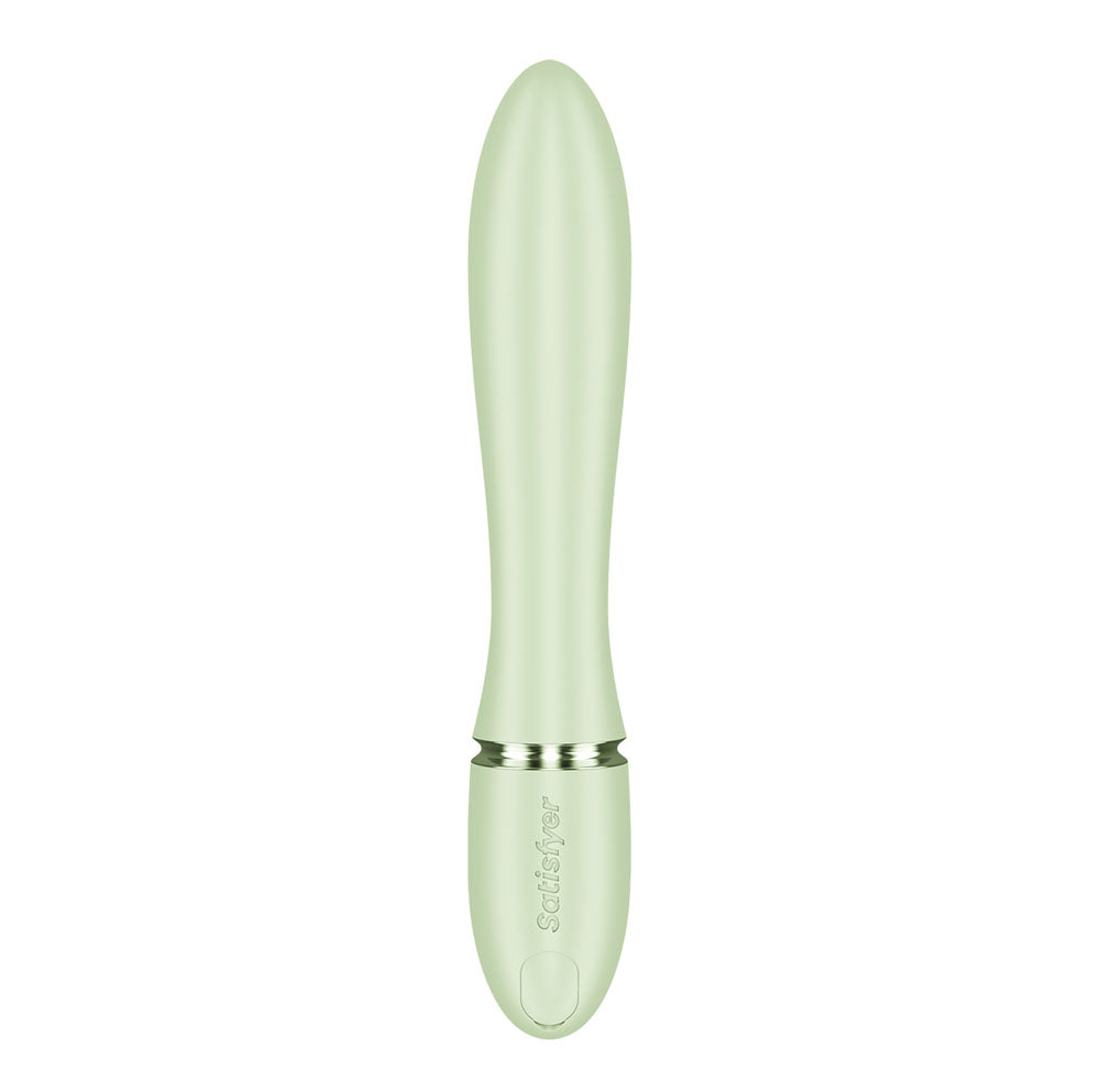 Satisfyer Pearl Bunny 2 silicone rabbit vibrator with rotating pearls and an external arm