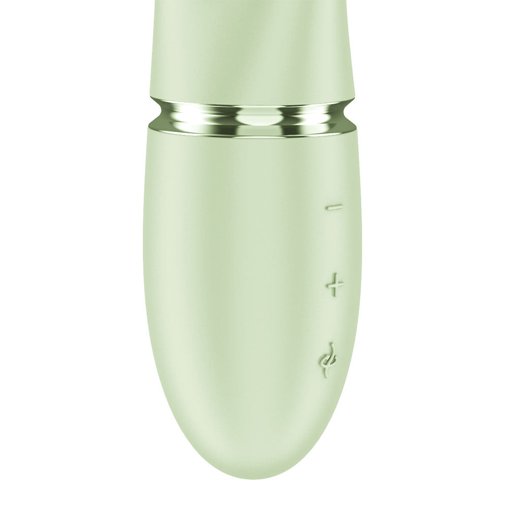 Satisfyer Pearl Bunny 2 silicone rabbit vibrator with rotating pearls and an external arm