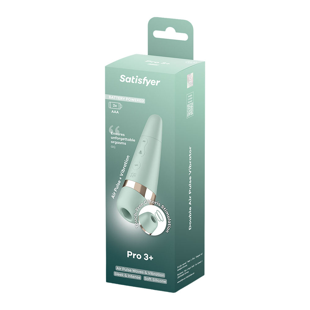 Satisfyer Pro 3+ Battery Series air pulse stimulator with vibration