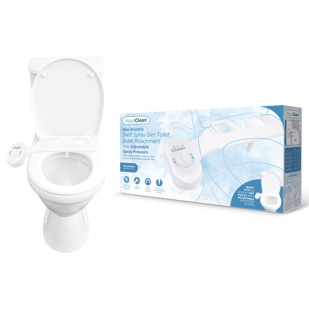 AquaClean Swift Spray Slim Toilet Bidet Attachment in white