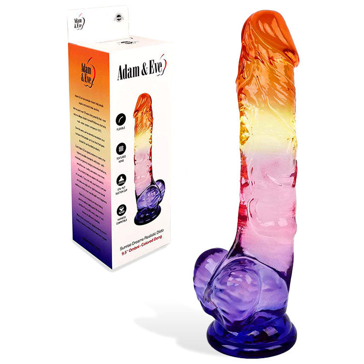 Adam & Eve 24cm Sunrise Dreams Dildo With Suction Cup | The Love Boulevard