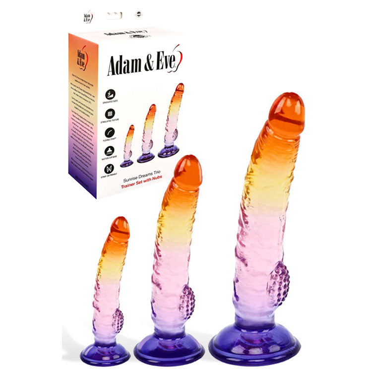 Adam & Eve Sunset Dreams Trio Dildo Set | The Love Boulevard