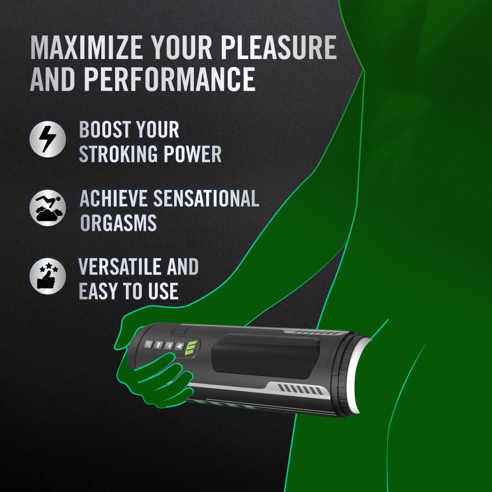 M For Men Master Blaster Vibrating & Sucking Auto Stroker With Warming | The Love Boulevard