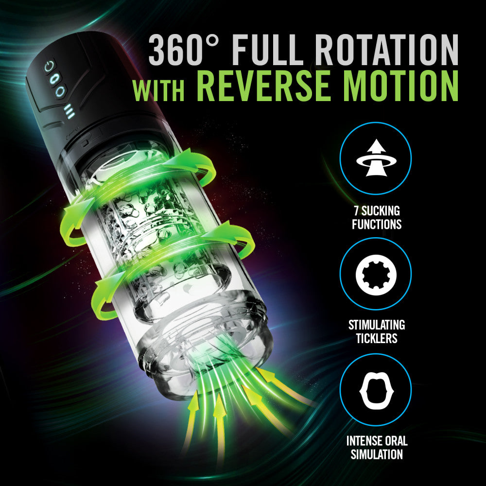 M For Men Whirlwind Pro Rotating & Sucking Auto Stroker | The Love Boulevard