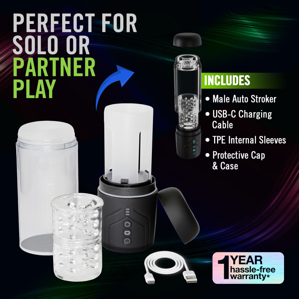 M For Men Whirlwind Pro Rotating & Sucking Auto Stroker | The Love Boulevard