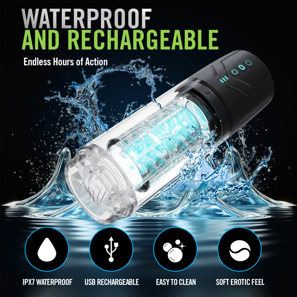 M For Men Whirlwind Pro Rotating & Sucking Auto Stroker | The Love Boulevard