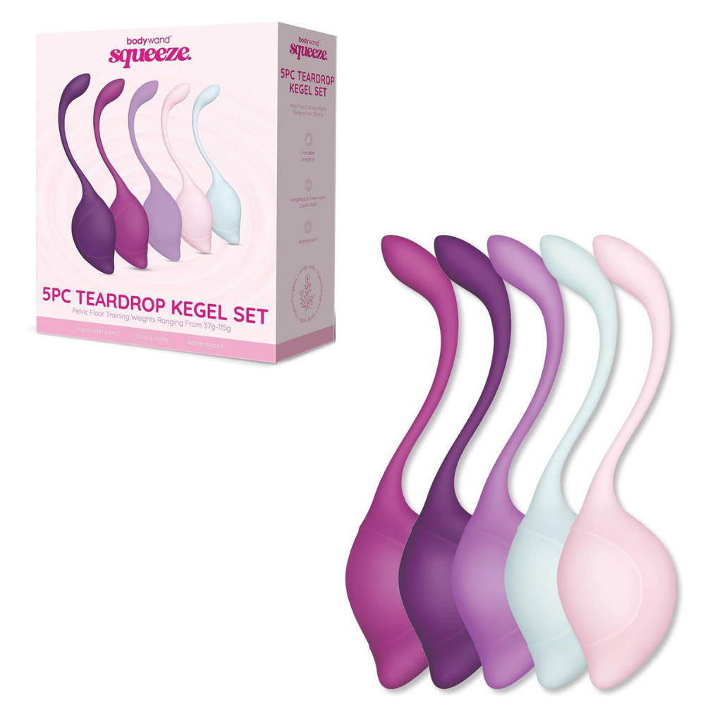 Bodywand Squeeze 5-Piece Teardrop Kegel Set | The Love Boulevard