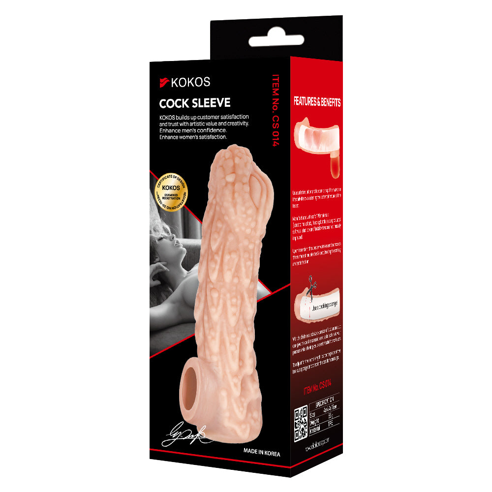 Kokos Large TPE sleeve with integrated sling, product detail