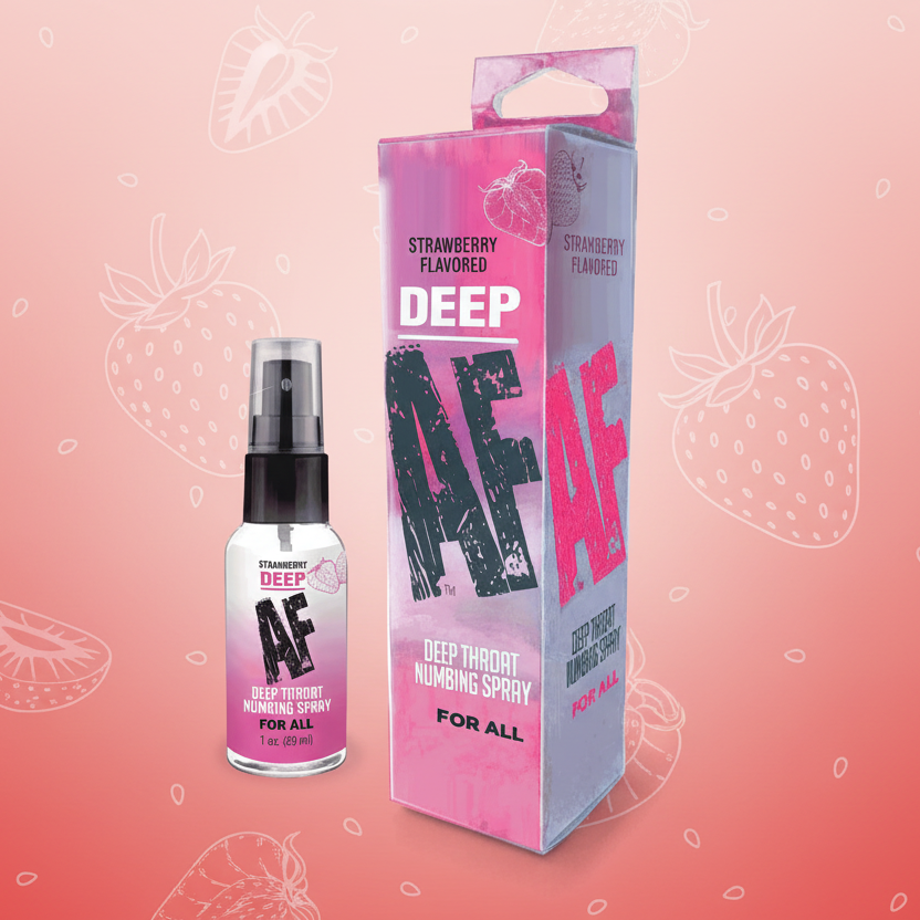 Deep AF Strawberry – Deep Throat Desensitising Spray