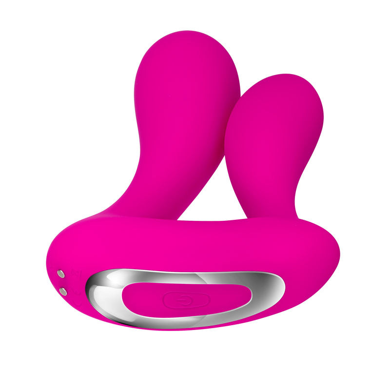 Adam and Eve Dual Entry Vibrator with rechargeable wireless remote in pink