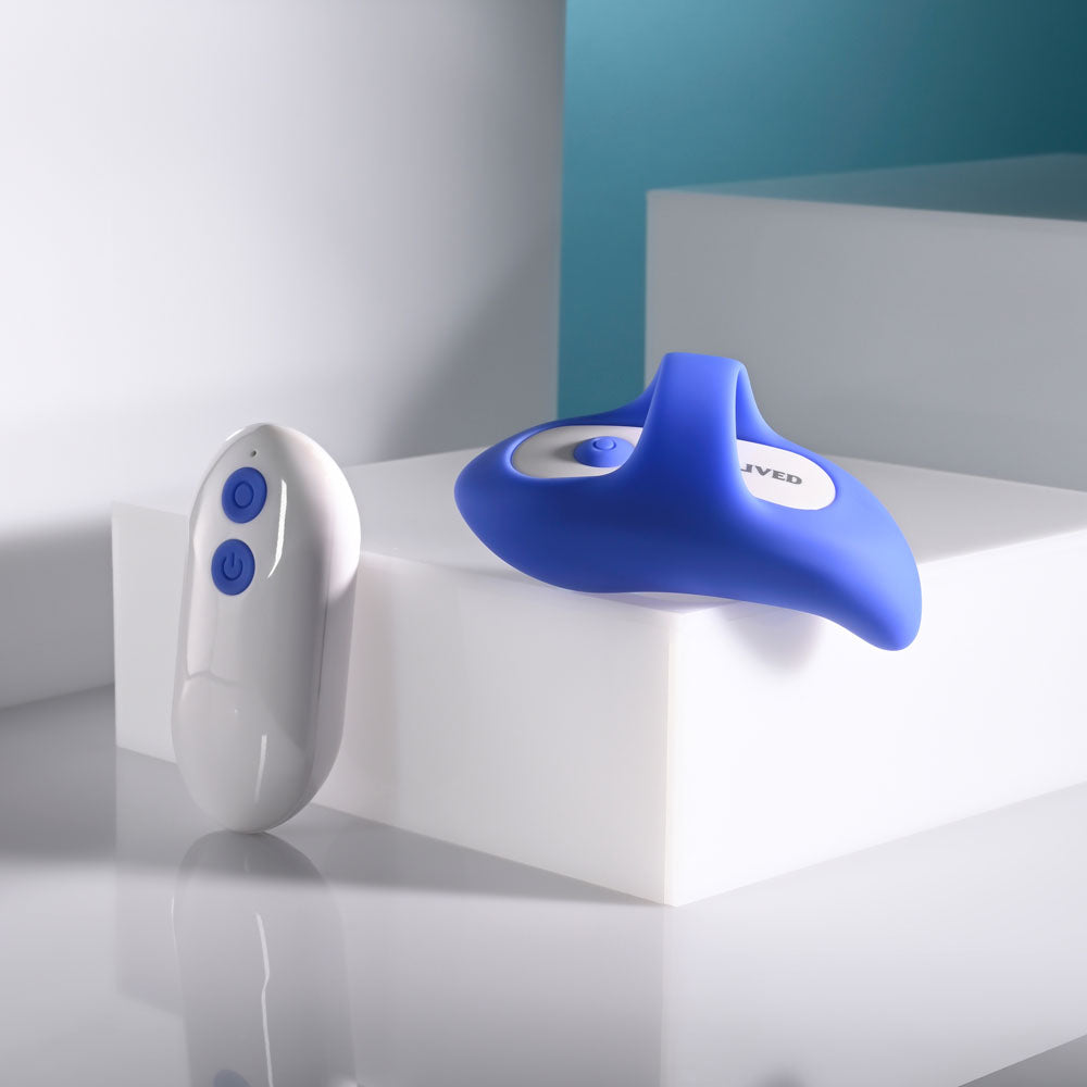 Evolved Take Your Pick blue rechargeable bullet set with three silicone sleeves and remote