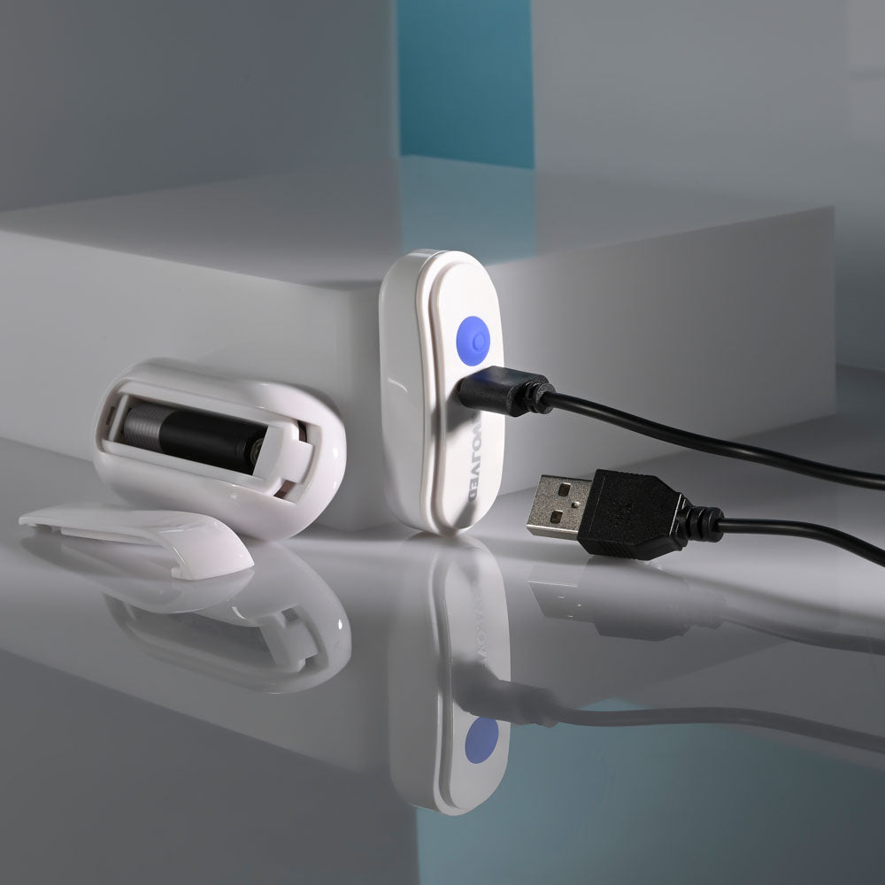 Evolved Take Your Pick blue rechargeable bullet set with three silicone sleeves and remote