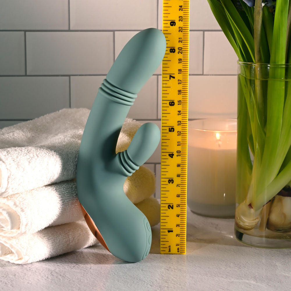 Evolved Rub Me Tender green rechargeable rabbit vibrator — product image 7