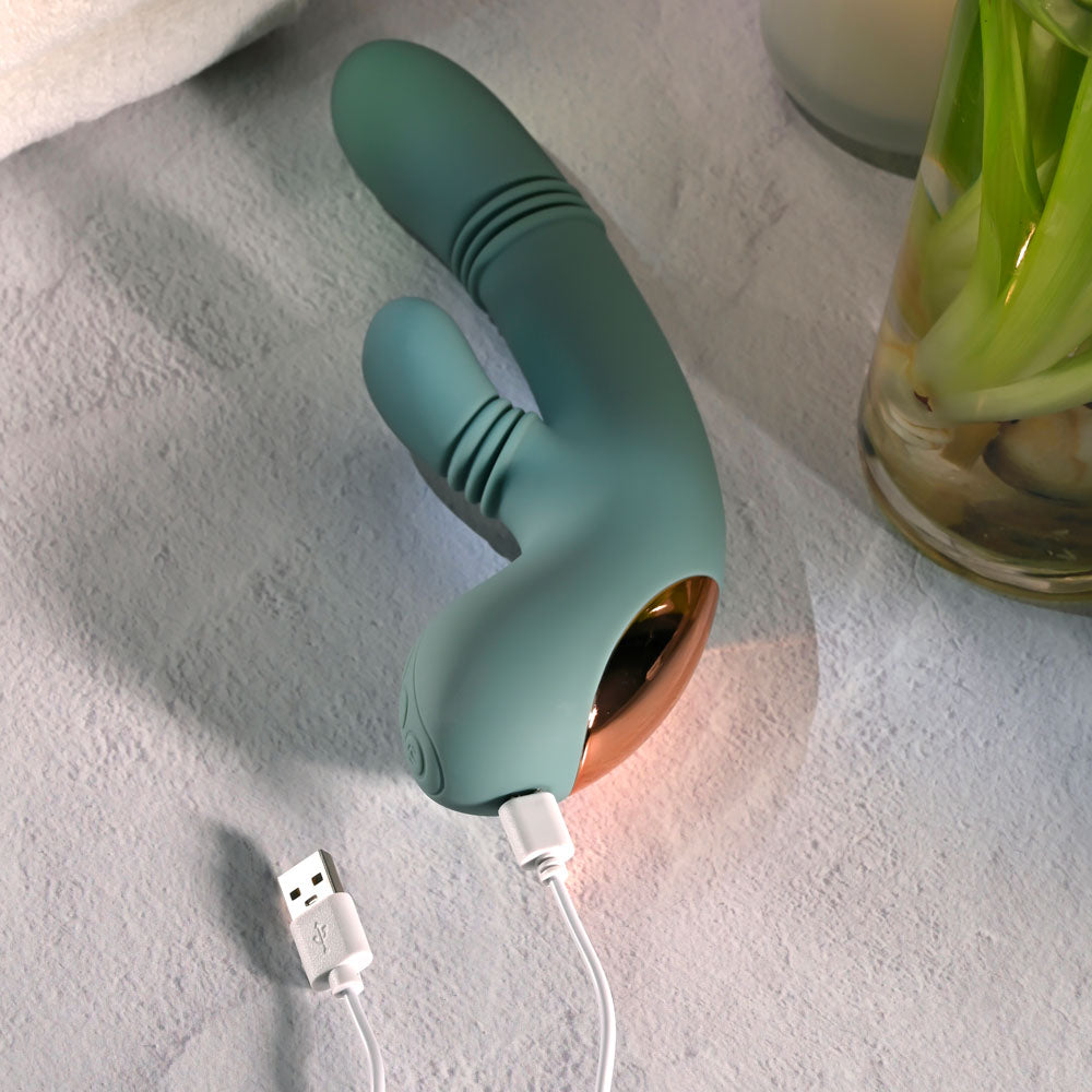 Evolved Rub Me Tender green rechargeable rabbit vibrator — product image 8