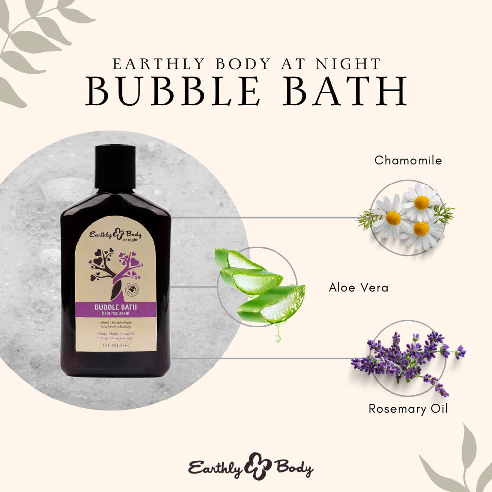 Earthly Body Bubble Bath In Lavender 250ml | The Love Boulevard