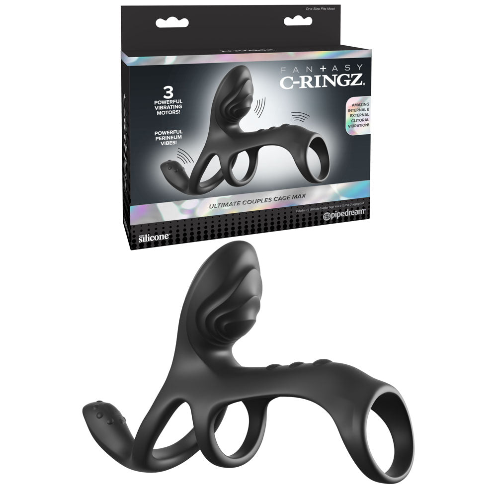 Fantasy C-Ringz Ultimate Couples Cage Max Vibrating Cock Ring | The Love Boulevard