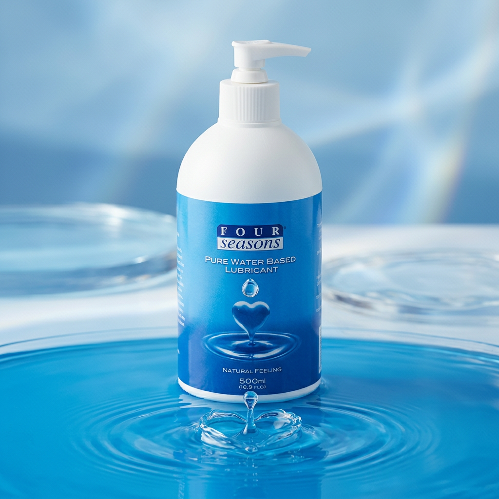 Four Seasons water-based personal lubricant 500ml pump pack bottle