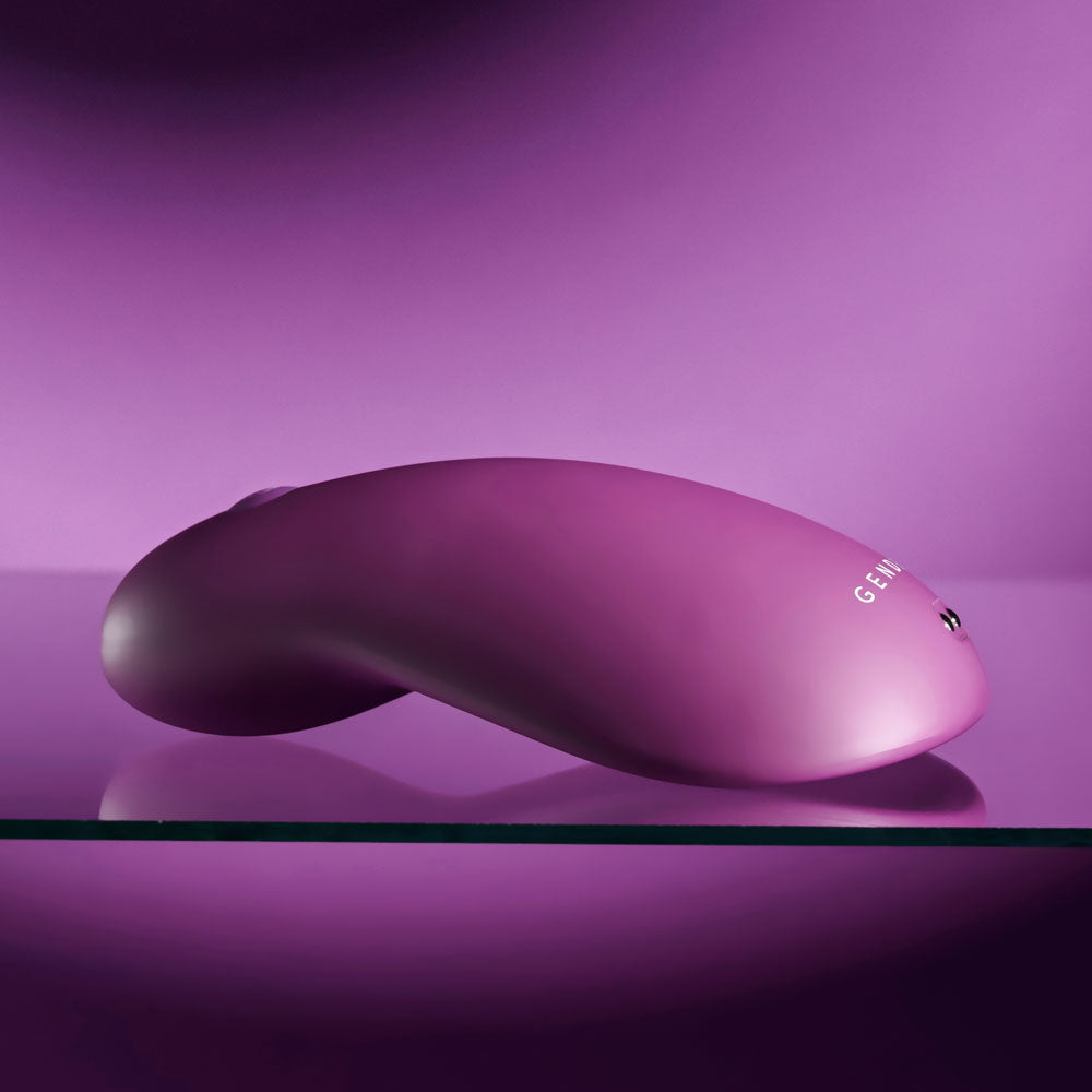 BJ Buddy rechargeable cupped vibrator in purple
