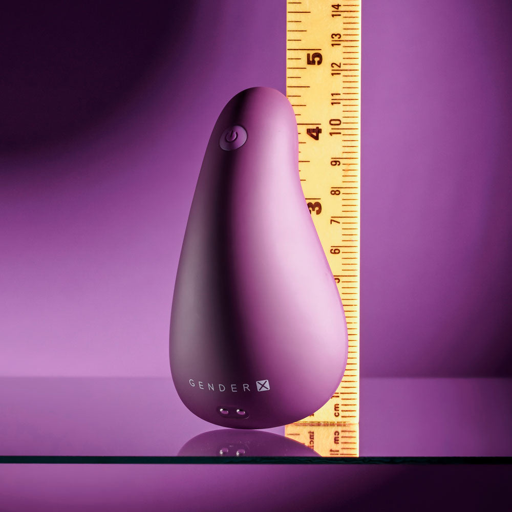 BJ Buddy rechargeable cupped vibrator in purple