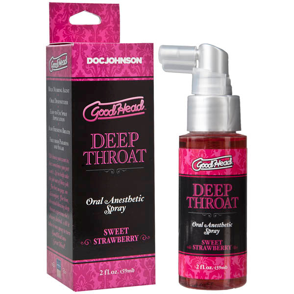 GoodHead Sweet Strawberry Deep Throat Spray 59ml | The Love Boulevard