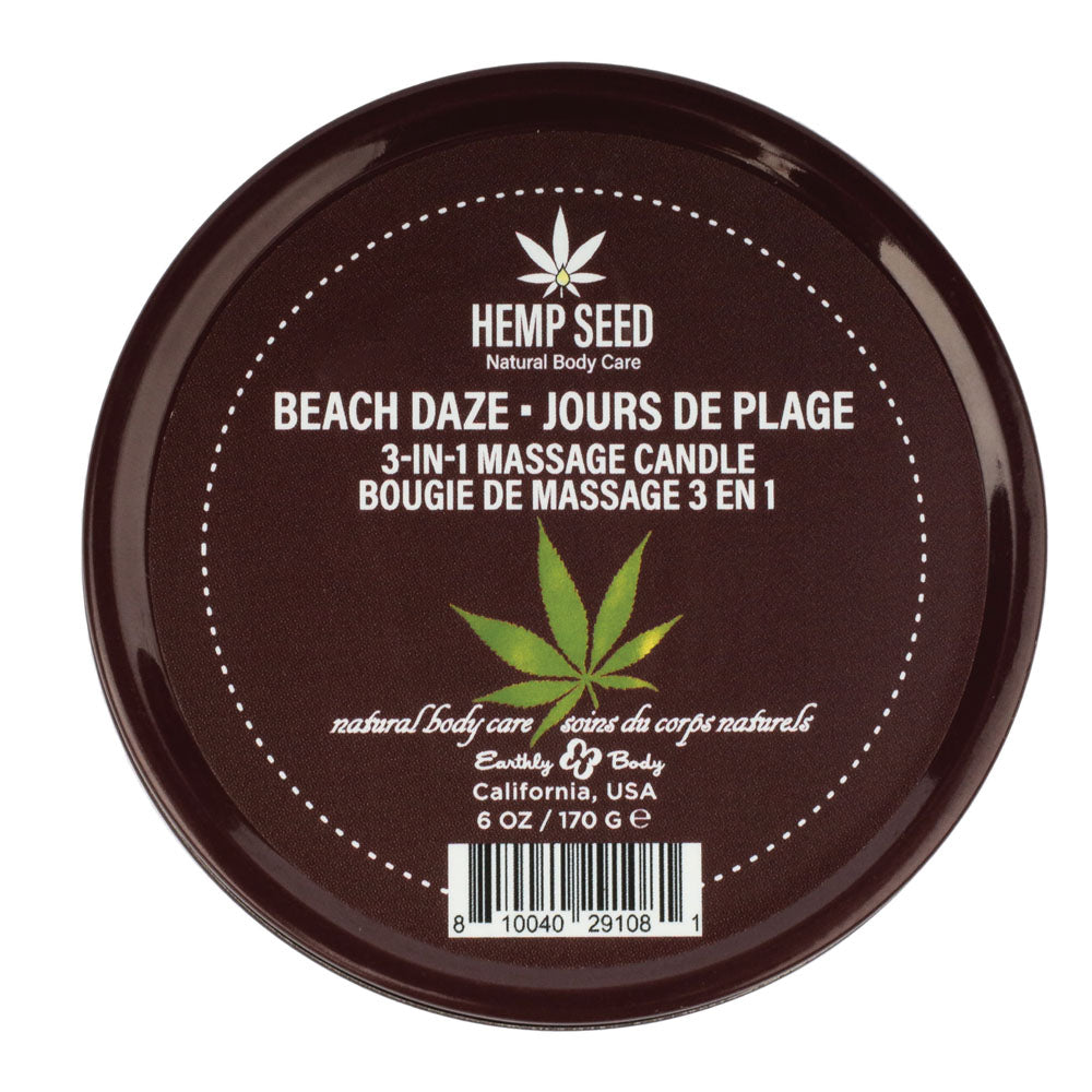 Earthly Body Beach Daze coconut and pineapple 3-in-1 massage candle 170g