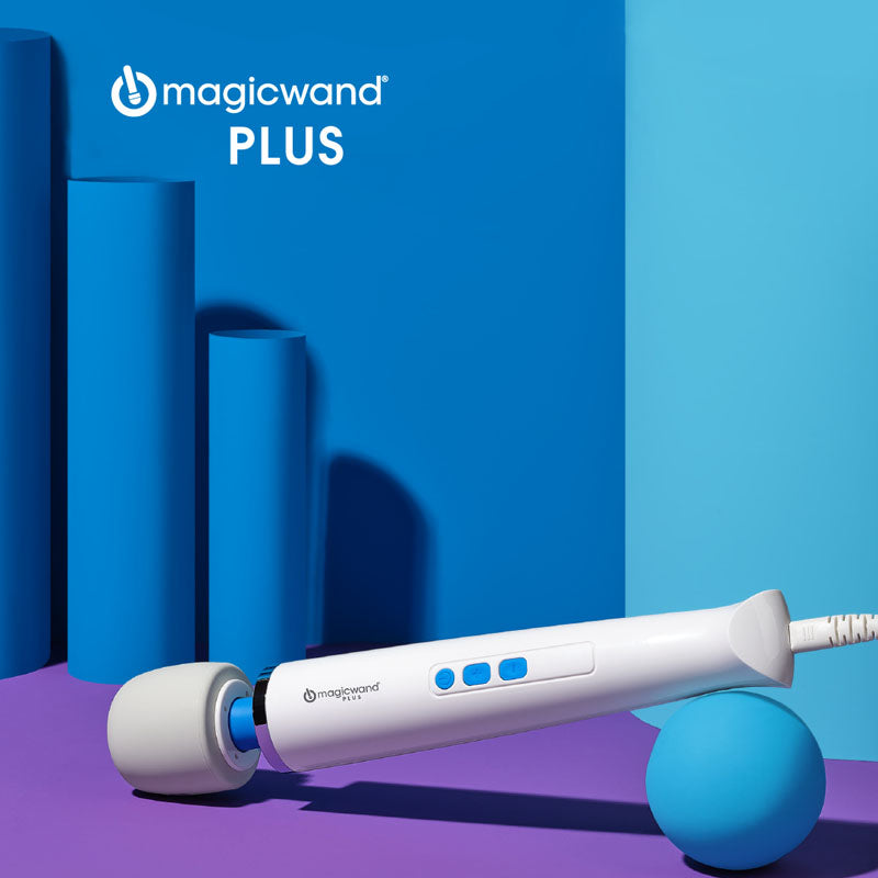 Magic Wand Plus White Mains Powered Massage Wand | The Love Boulevard