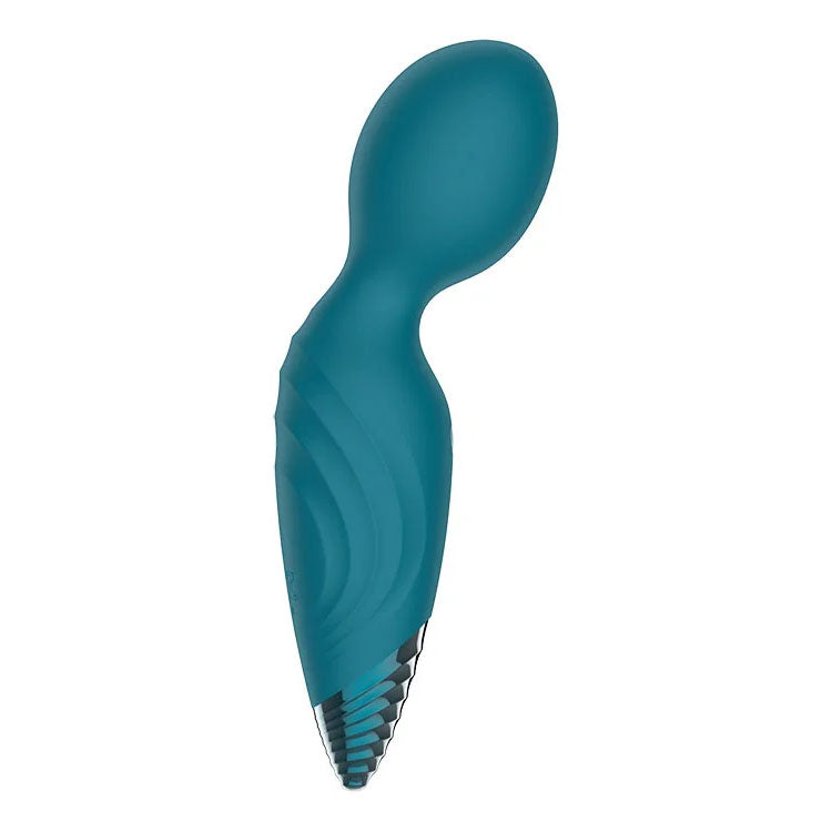 Adam & Eve Dew Drop green rechargeable mini wand massager