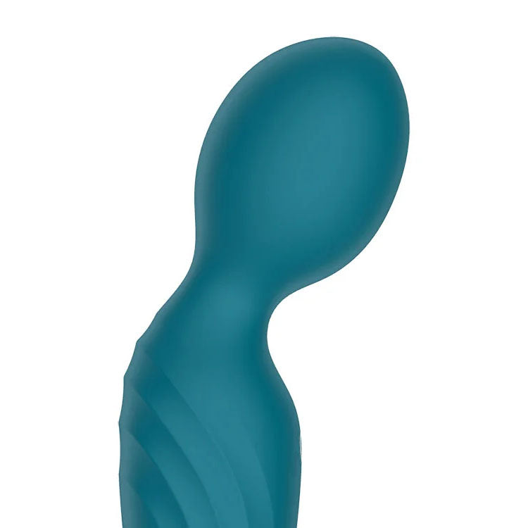 Adam & Eve Dew Drop green rechargeable mini wand massager