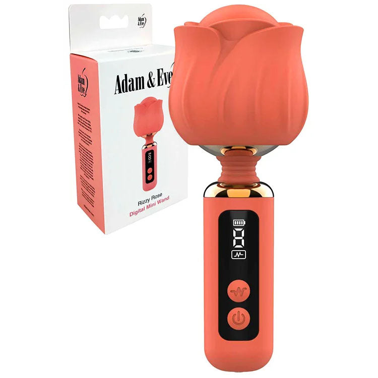 Adam & Eve Rizzy Rose 12.7cm (5 inches) coral mini wand