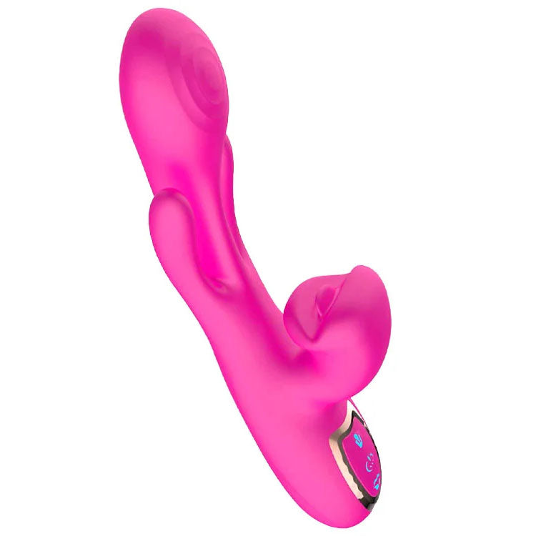Adam & Eve Hyper Wave pink rabbit vibrator 22.9cm – product view 4