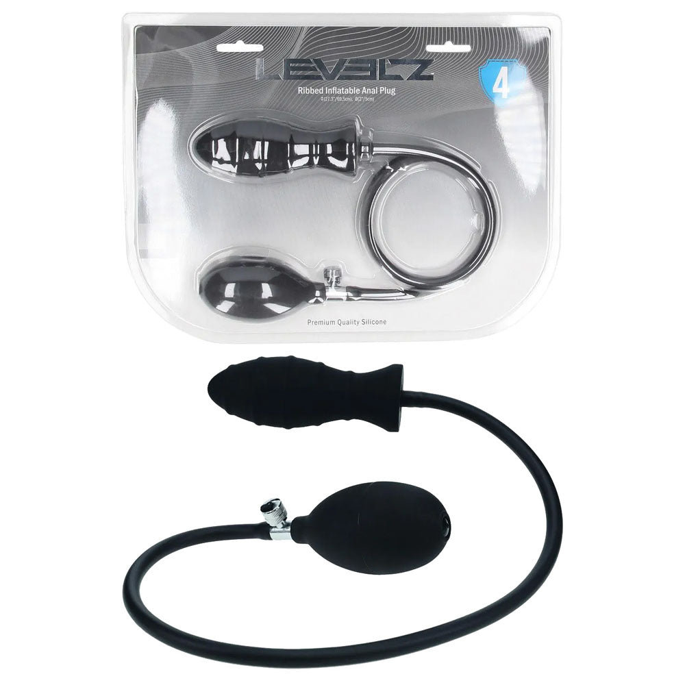 LEVELZ Ribbed Inflatable Anal Plug | The Love Boulevard