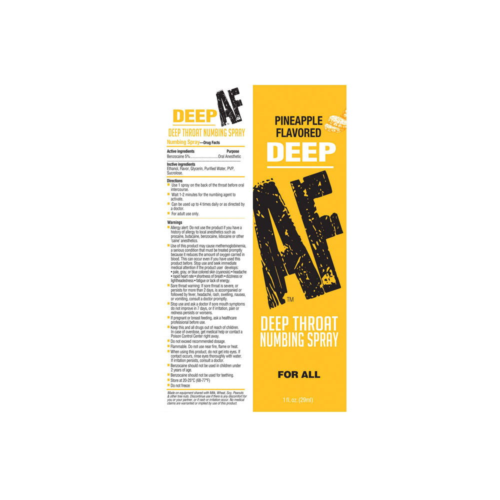 Deep AF Flavoured Oral Spray, 29ml