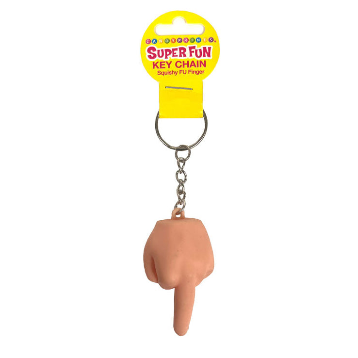 Little Genie Super Fun Squishy FU Finger novelty keychain