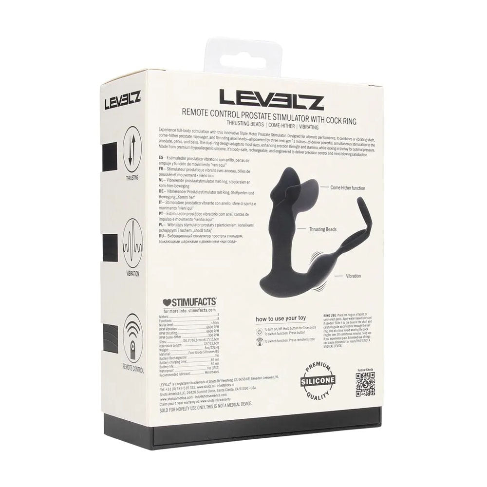 Levelz Triple-Motor Remote Prostate Stimulator | The Love Boulevard
