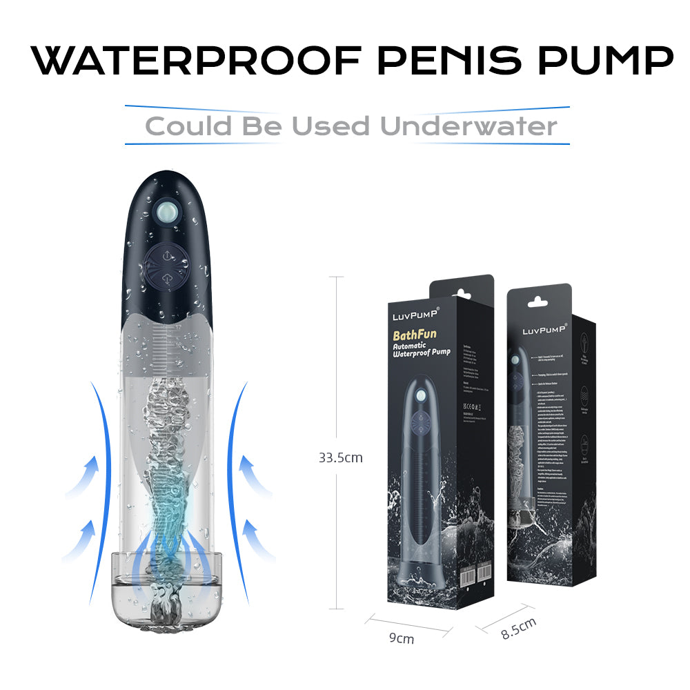 LuvPump BathFun Waterproof Automatic Penis Pump | The Love Boulevard