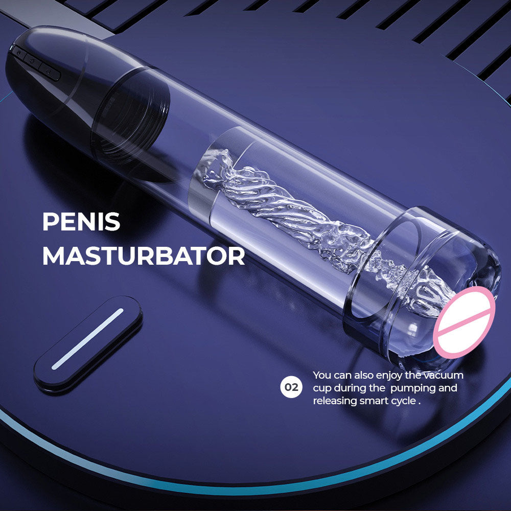 LuvPump Smart Penis Pump 2-In-1 Auto Stroker | The Love Boulevard