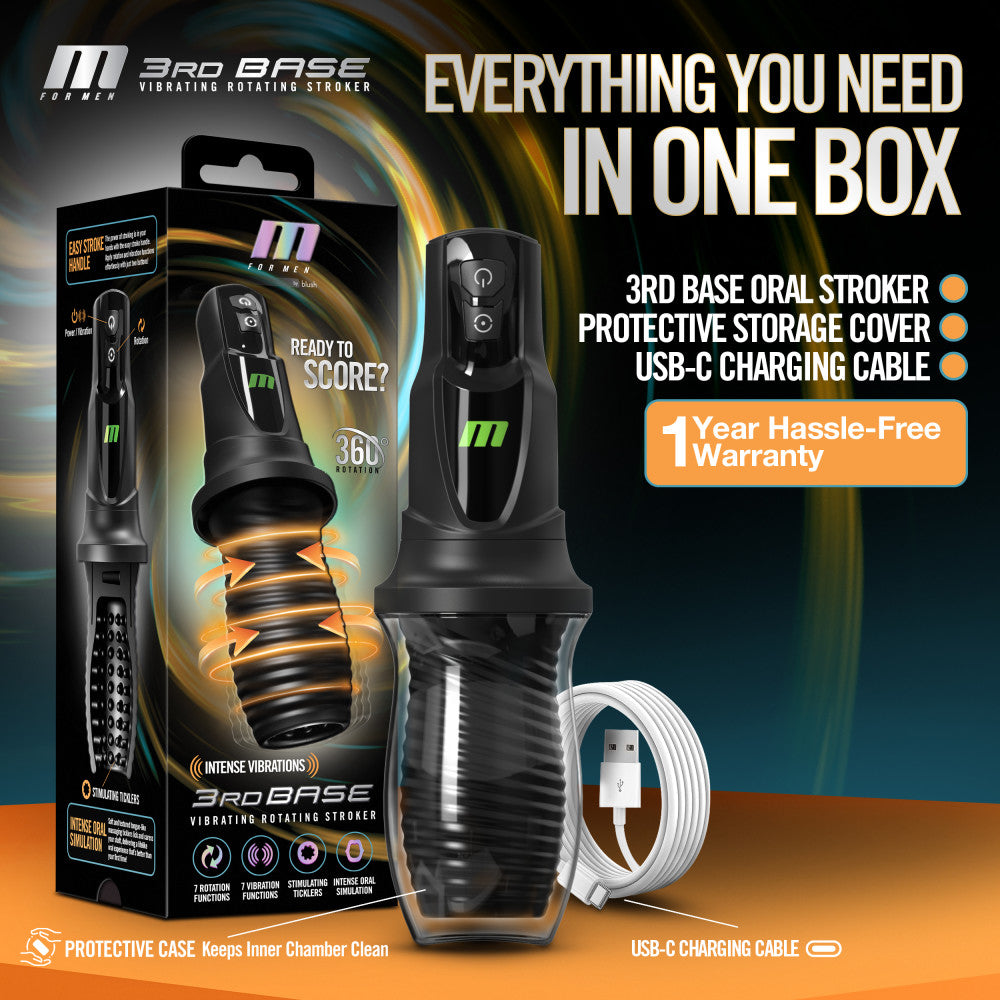 M For Men 3rd Base Auto Stroker | The Love Boulevard