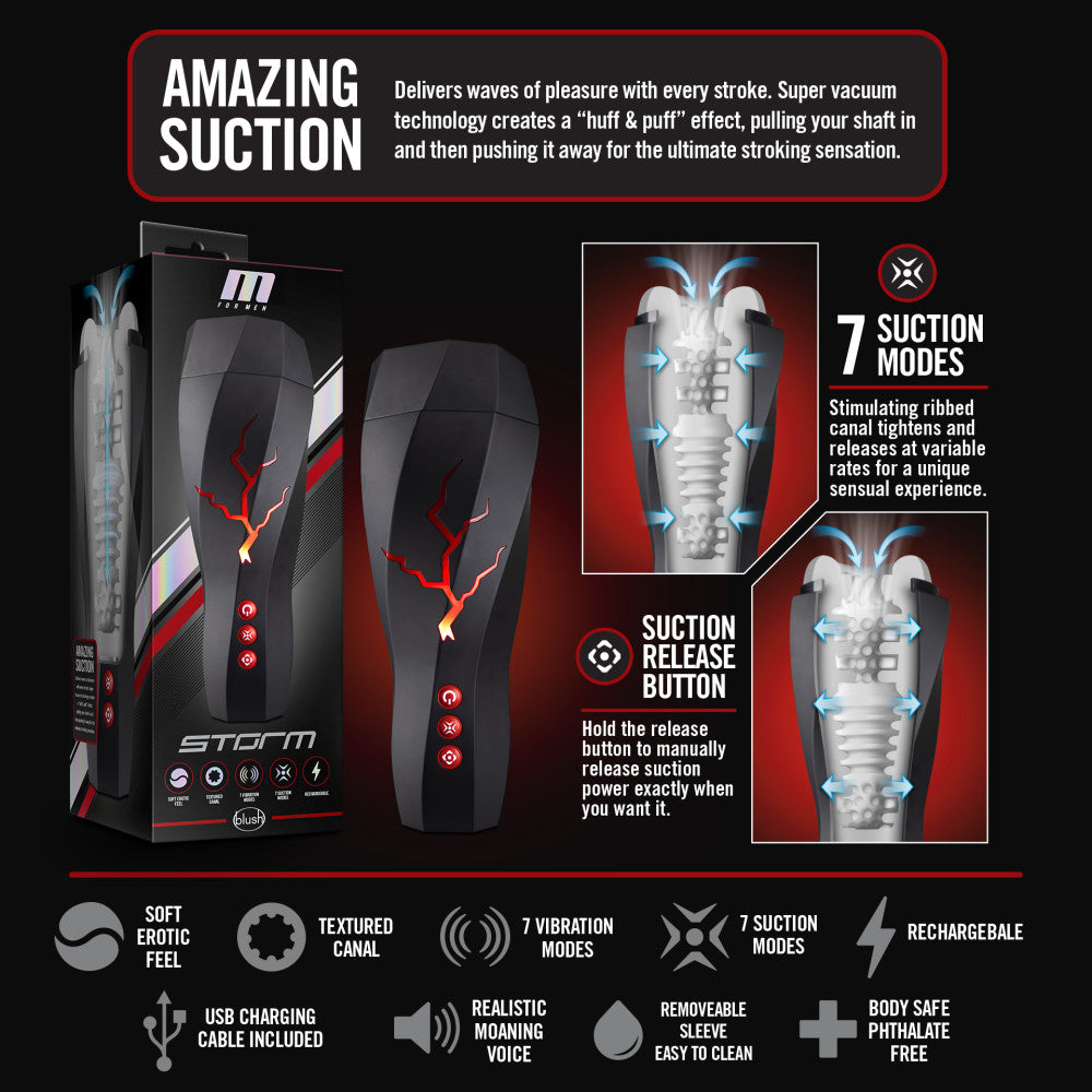 M For Men Storm Auto Stroker | The Love Boulevard
